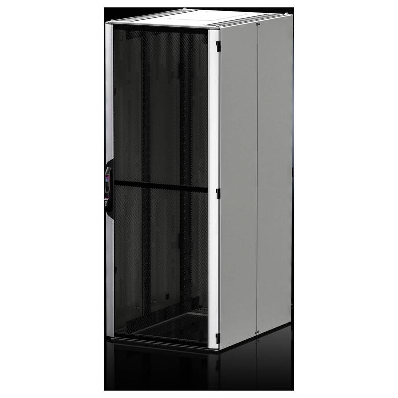 Rittal Netzwerkschrank Schrank 19 Zoll Sichttür Schwarz Silber 5301450 - 4028177955066
