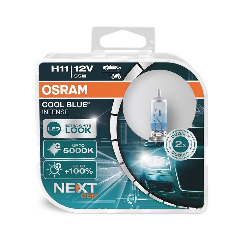 Osram Halogen Leuchtmittel H11 55W 12V COOL BLUE INTENSE 5000K 1 Paar - 4062172387651