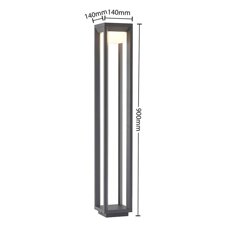 Prios Wegeleuchte Gartenleuchte Gamion LED Pollerleuchte anthrazit 90cm IP54 - 4251911736922