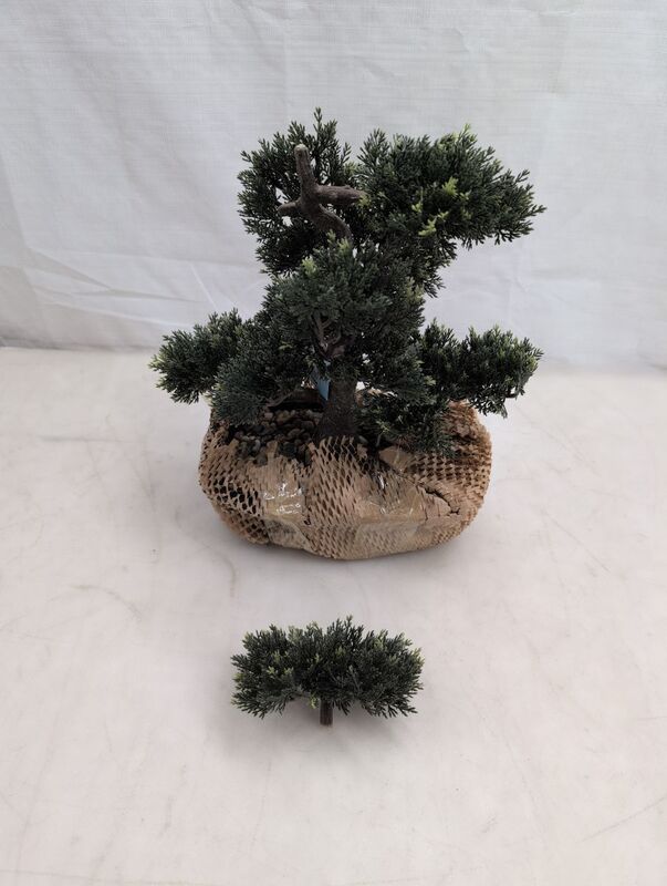 hjh OFFICE Kunstpflanze Kunstbaum Bonsai 44 cm grün künstliche Pflanze - 4064323036456