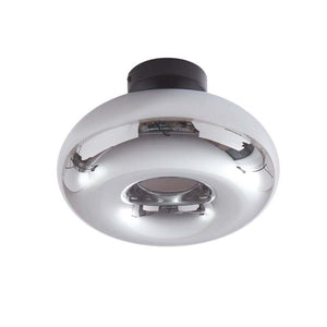 B-Ware Lindby Deckenleuchte Zehra LED Lampe Leuchte dimmbar schwarz rauchgrau Ø28cm