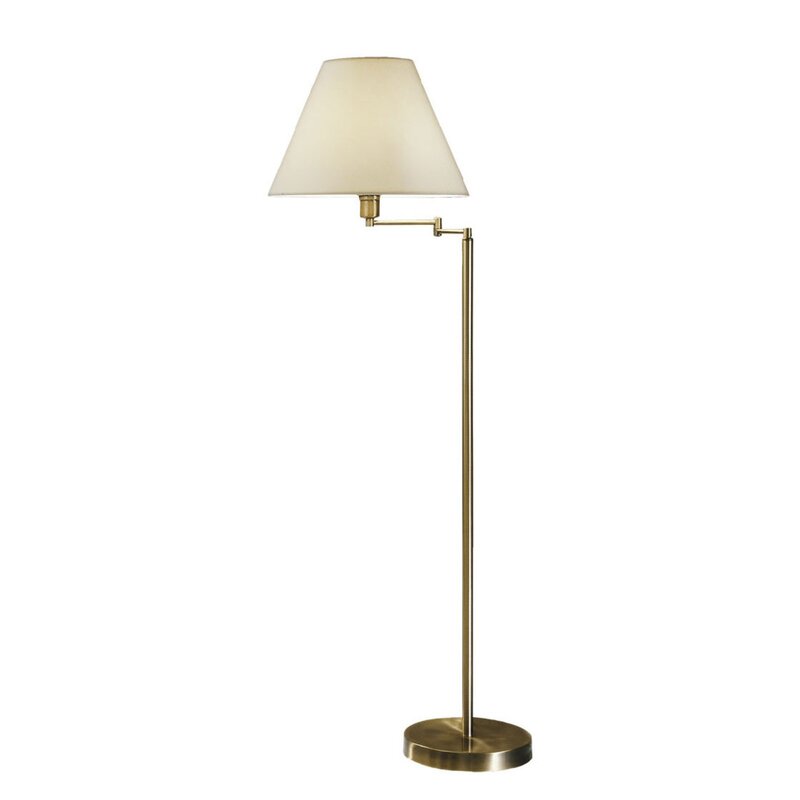 austrolux by Kolarz Stehlampe Stehleuchte Hilton weißer Textilschirm nickel E27 - 9004673098778