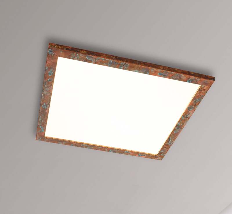 Quitani Deckenleuchte Deckenlampe LED Panel Aurinor Kupfer Beleuchtung 68 cm - 4251911769241