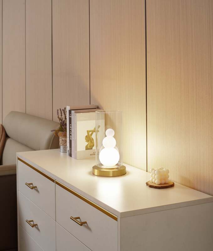 Lindby Tischleuchte Kupla LED Lampe Tischlampe Leuchte Glas Ø20cm klar opal - 4251911796469