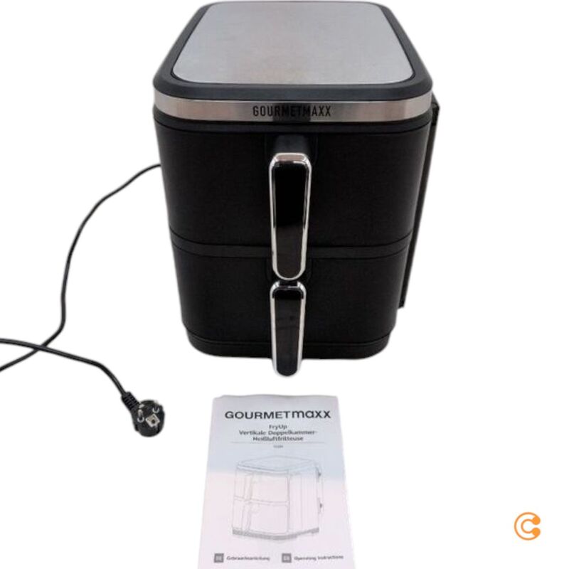 GourmetMaxx Heißluftfritteuse 10l Fritteuse Airfryer 2800W schwarz 2 - 4067522076032