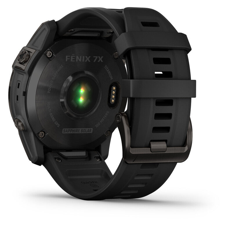 Garmin Uhr Smartwatch GPS Sportuhr Fenix 7X Sapphire Solar Carbon Grey Onesize - 0753759278236