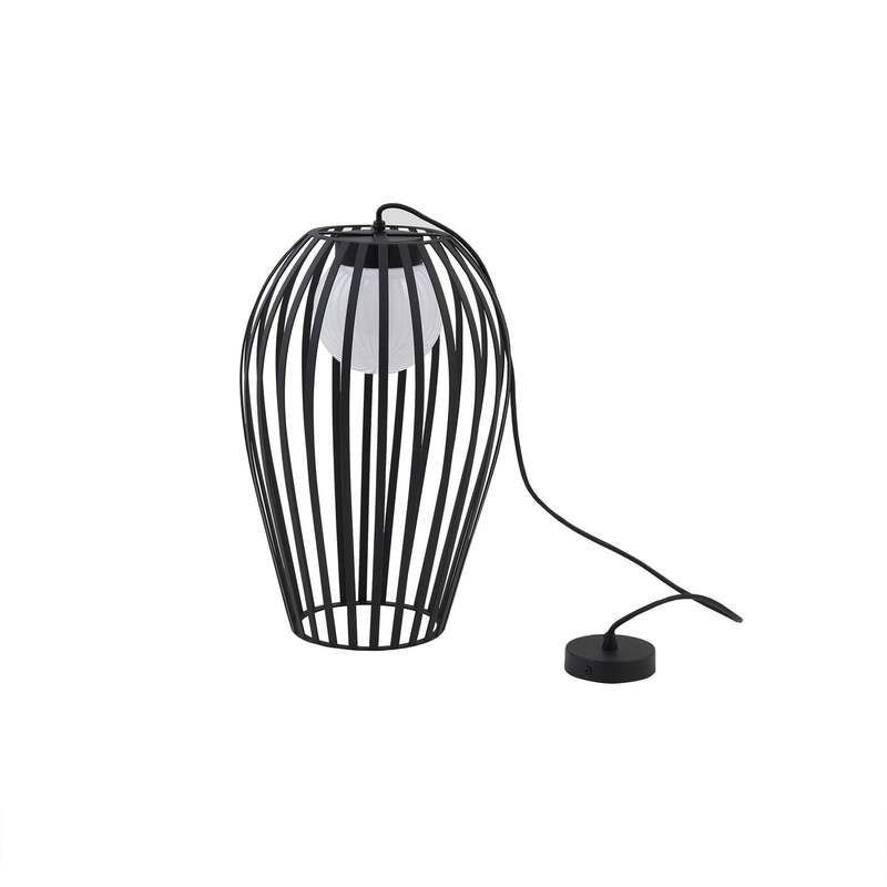 Lucande Außenpendelleuchte Marrin schwarz Metall Ø 31 cm dimmbar IP44 - 4251911787177