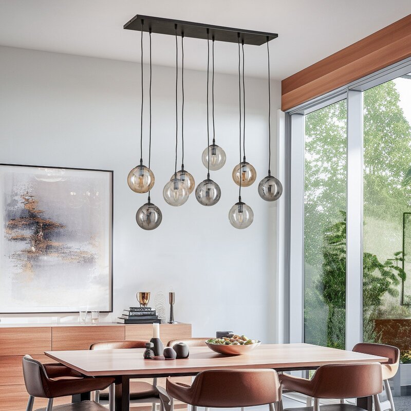 emibig Hängeleuchte Glassy schwarz E14 Deckenlampe Leuchte SIEHE TEXT/FOTO - 5901738900615