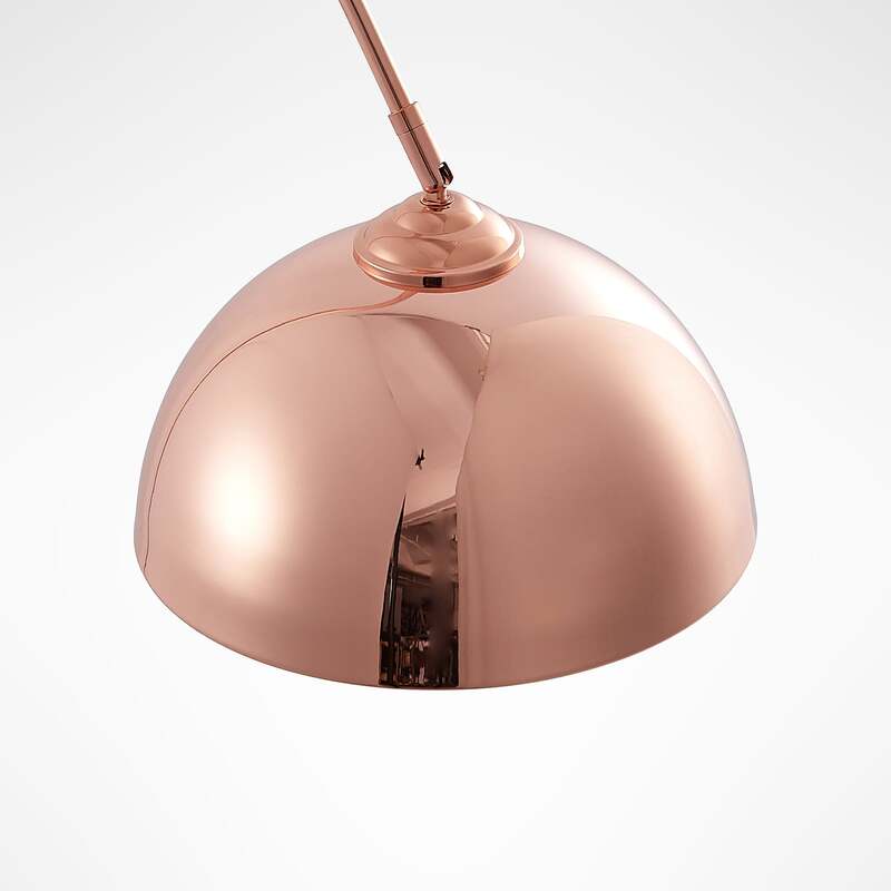 Lindby Stehleuchte Bogenlampe Lennart LED Lampe höhenverstellbar kupfer 183cm - 4251096594423