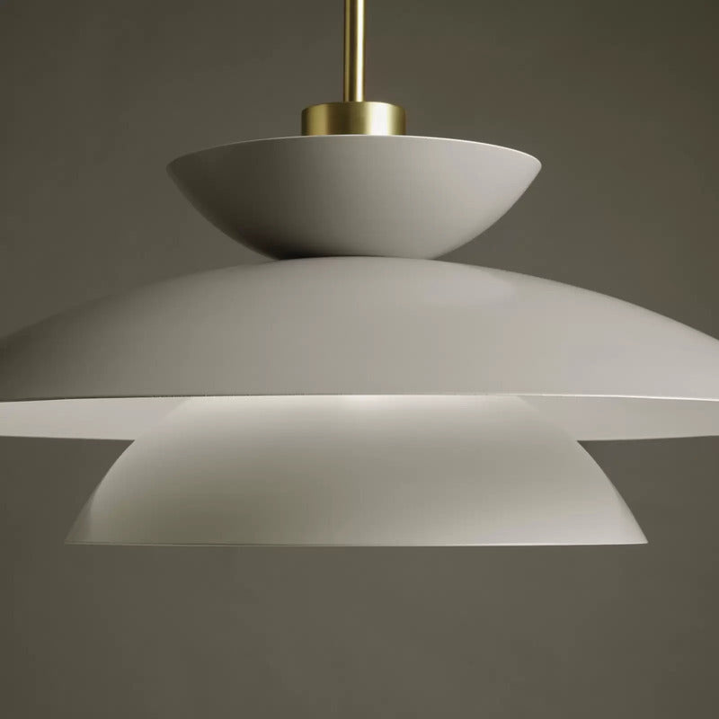 miloox by Sforzin Hängeleuchte Kloé Hängelampe Lampe taubengrau Ø 60 cm Metall - 8050612949510
