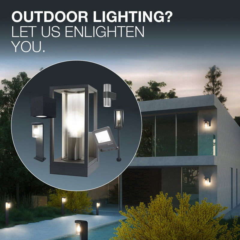 OSRAM Außenwandleuchte ENDURA CLASSIC CUBE schwarz dimmbar IP44 Aluminium 10cm - 4099854445989