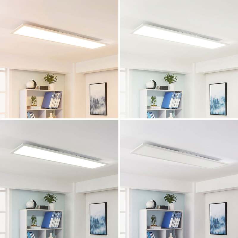 Arcchio LED Panel Deckenleuchte Flächenleuchte Lysander weiß dimmbar variabel - 4251096540857