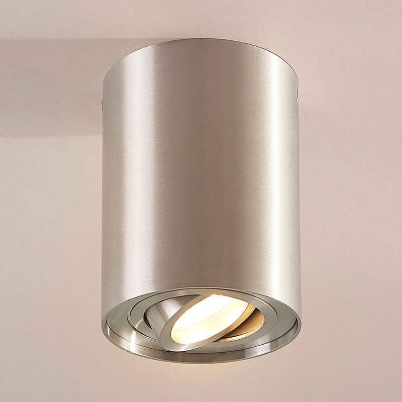 Arcchio Deckenspot Leuchte Strahler Jolina grau aluminium GU10 10W rund 13 cm - 4251096514544