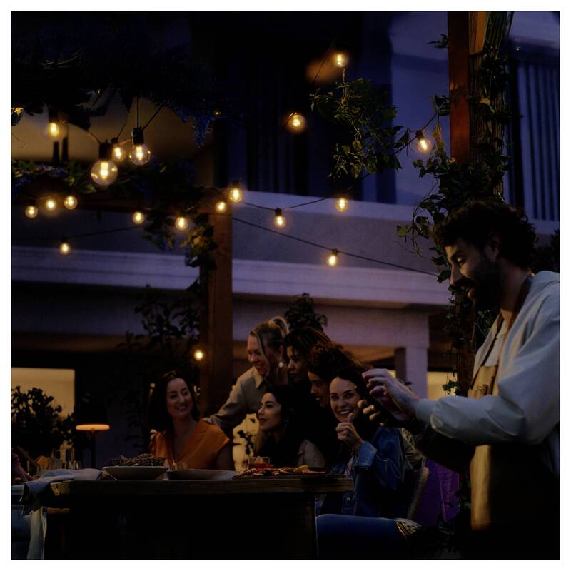 Philips Hue Lichterkette Lichtergirlande Festavia Globe Outdoor Licht Schwarz - 8720169371477