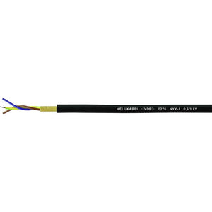 B-Ware HELU Erdkabel NYY-J 5 G 2.5 mm² Schwarz PVC-Mantel 50 m für Elektroinstallation