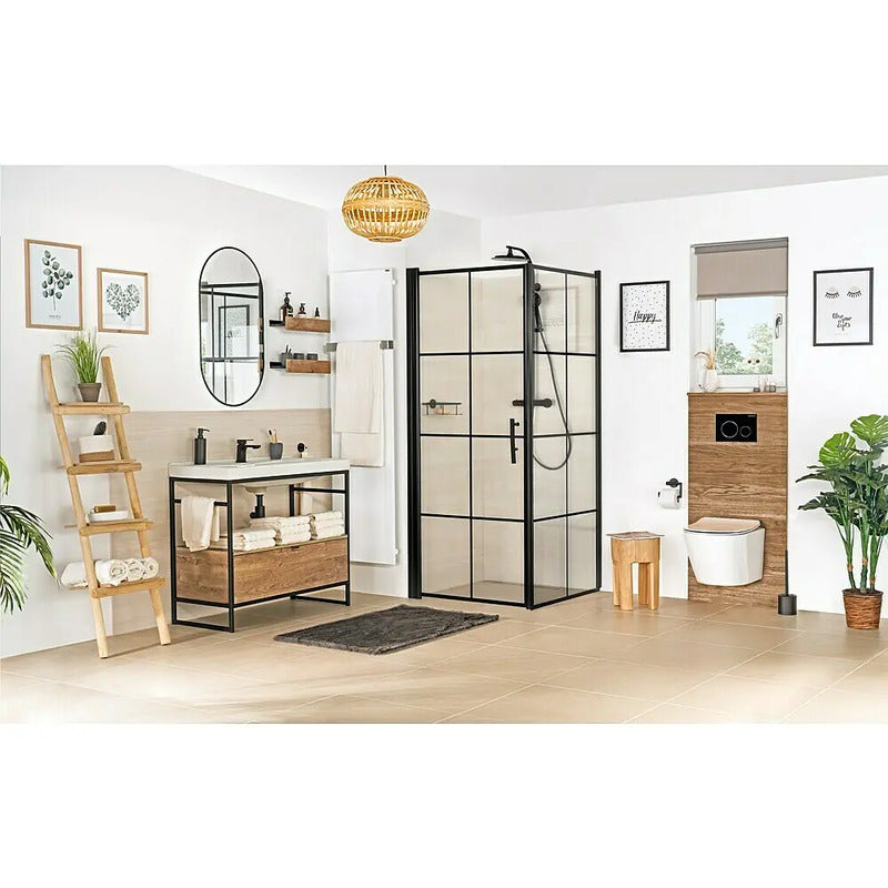 GEBERIT Betätigungsplatte Sigma 20 2-Mengen-Spülung schwarz Hochglanz 24,6cm - 4025416544654