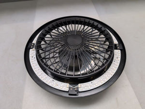 Brilliant Salerno LED Deckenleuchte 49cm mit Ventilator dimmbar Schwarz