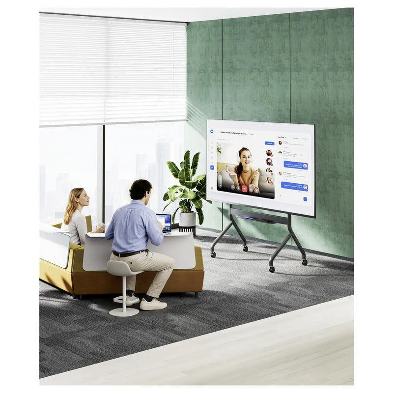 SpeaKa Professional TV-Rollwagen Bodenständer elektrisch 152,4-279,4cm grau - 4064161498201