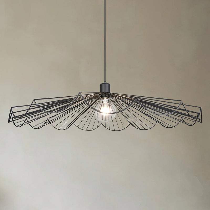 Reality Pendelleuchte Hängeleuchte Margarita LED Lampe dimmbar schwarz Ø80cm - 4017807661699