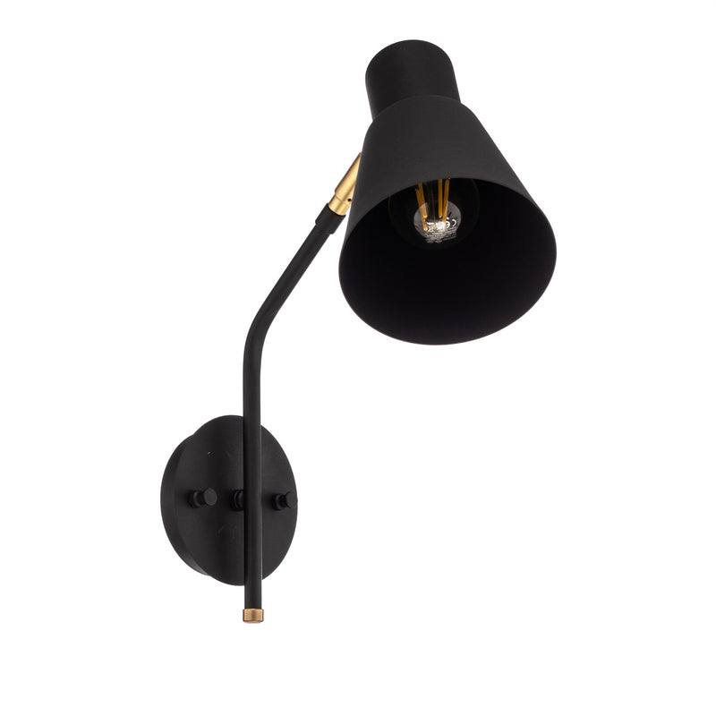 Opviq Wandleuchte Sivani MR-664 LED Wandlampe dimmbar schwarz gold 40cm Lampe - 8681875638721