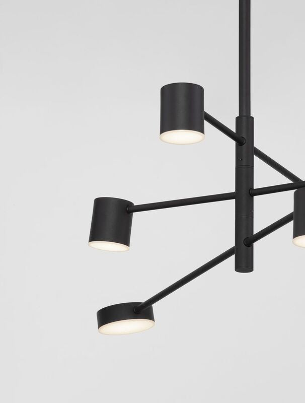 Nova Luce Pendelleuchte Hängeleuchte NORDIK LED Schwarz Warmweiß dimmbar 28 W - 5212017440686