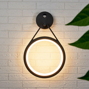 B-Ware Lucande Außenwandleuchte LED Mirco mit Bewegungsmelder graphit 30x48,3cm IP54