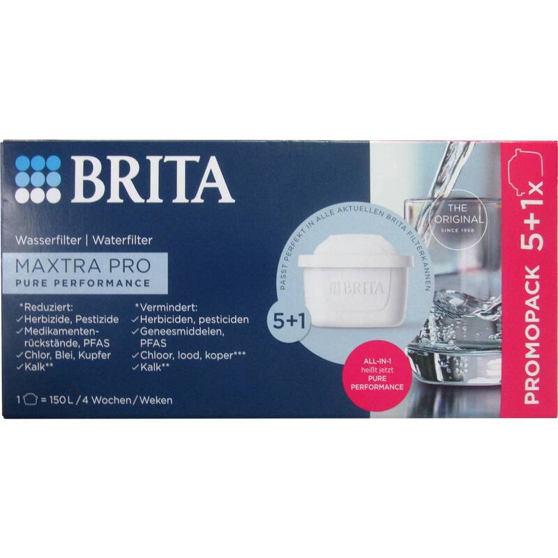 Brita Wasserfilter Kartusche Filter Maxtra Pro Weiß Tischwasserfilter 6er-Pack - 4006387120559