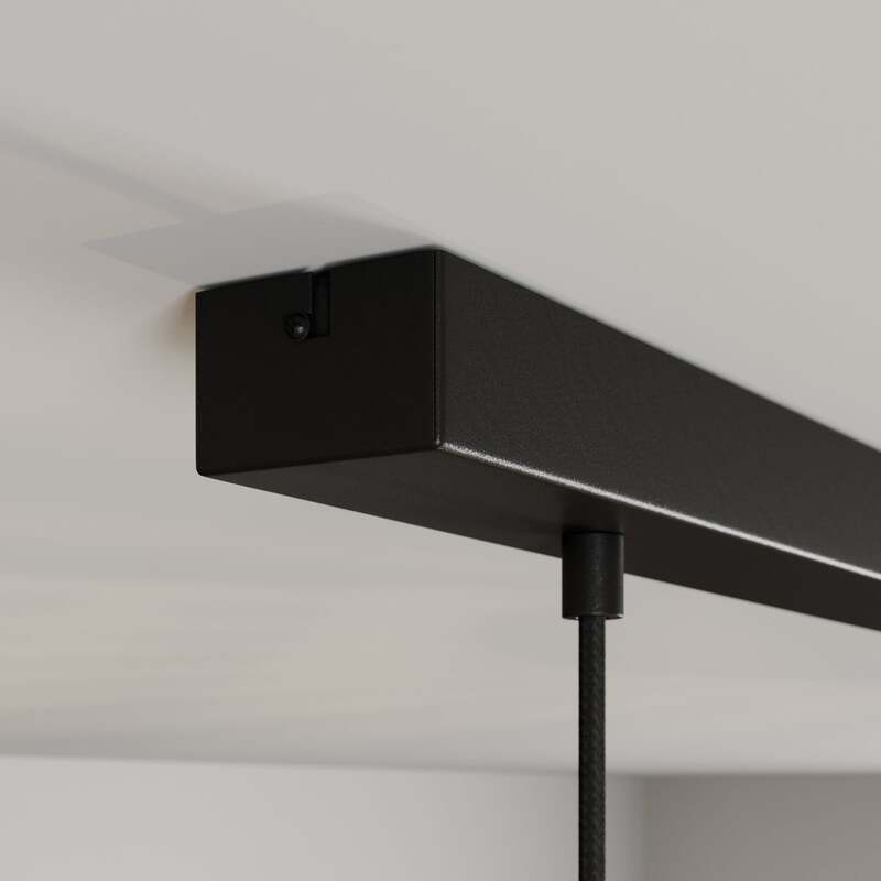 Envostar Hängeleuchte Faje LED Pendelleuchte dimmbar schwarz Birkensperrholz - 4251911724196