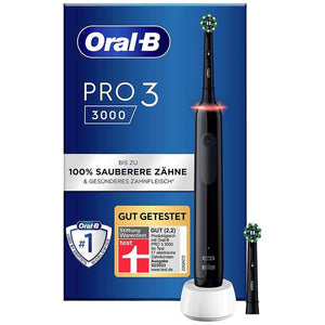 B-Ware Oral-B Pro 3 3000 Cross Action 350931 Elektrische Zahnbürste Oszilierend schwarz