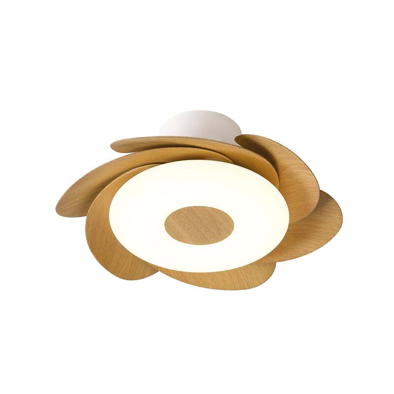 Deckenventilator Ventilator Lampe LED Beleuchtung Mantra Iluminación Flower Holz - 8435153287046