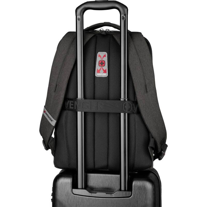 Wenger Notebook Rucksack MX Professional Grau mit Check-in Fach für Laptops - 7613329114476