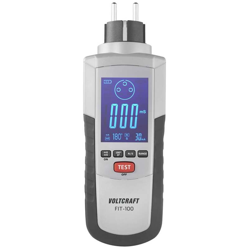Voltcraft Installationstester FIT-100 digital CAT III 600V IP40 manuell 340g - 4064161195117