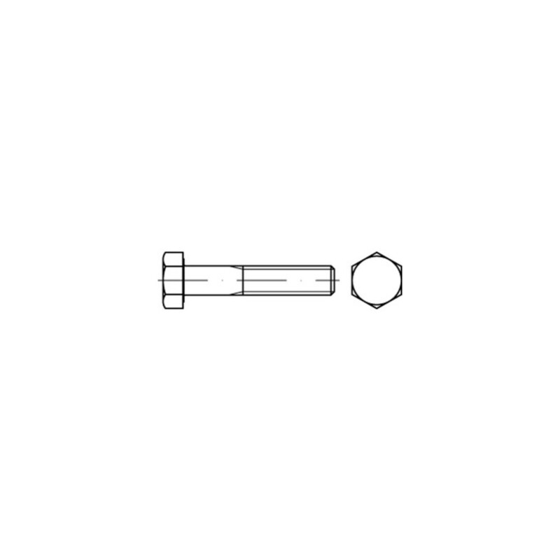 Sechskantschraube ASME B 10 Stück UNC 1x4 Zoll Stahl 8.8 Schrauben Schraube - 4051426725455