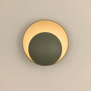 B-Ware Globen Lighting Wandleuchte Wandlampe Orbit Metall Moosgrün Ø 30 cm E14 LED
