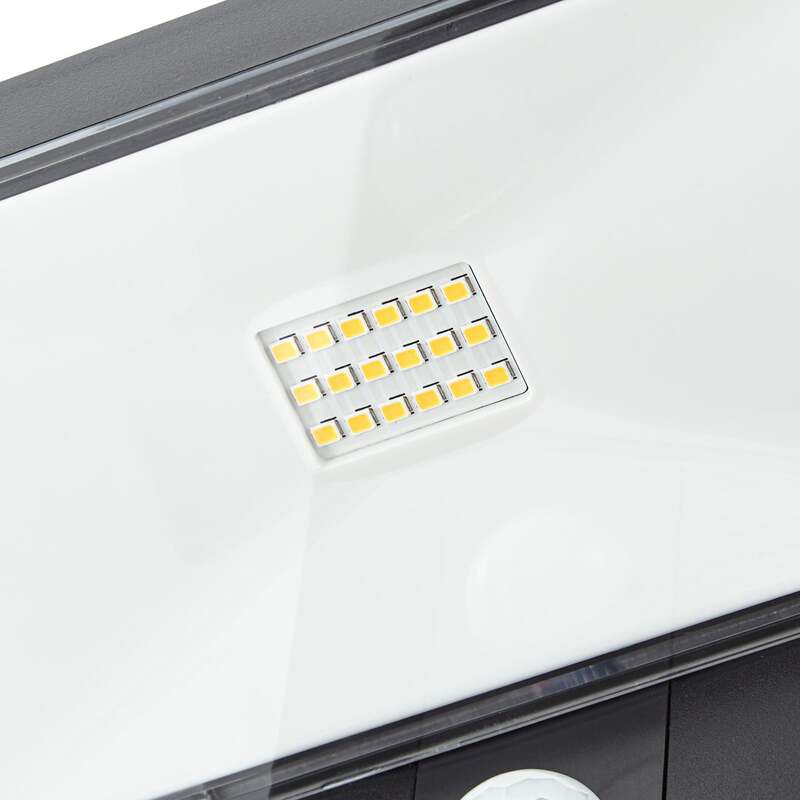 Prios Wegeleuchte Gartenlampe LED Solarleuchte Sensor Tarlson schwarz 78,5 cm - 4255830907395