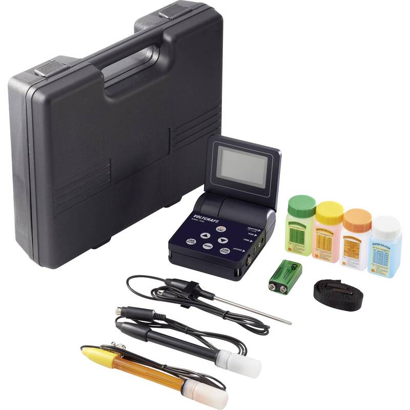 Voltcraft Kombi-Messgerät Leitfähigkeit pH-Wert Redox Temperatur Salz präzise - 4053199576982