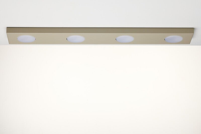 Sigma Deckenlampe Leuchte Deckenleuchte HERO GX53 LED 4-flammig Grau-beige 75 cm - 5907555378408