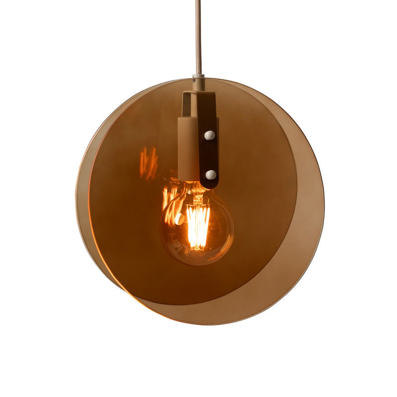 It's about RoMi Hängelampe Toledo LED Pendelleuchte Lampe bernstein Ø 25 cm - 8716248097703