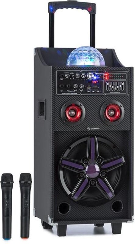 Auna DisGo Box 100 PA-System 100W RMS Bluetooth SD-Slot LEDs USB SIEHE TEXT/FOTO - 4060656154881
