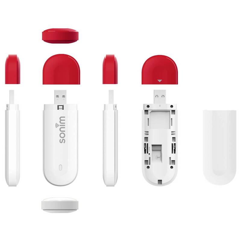 Sonim W100 LTE-Surfstick WLAN Hotspot 4G Surfstick 150 MBit/s MIMO Weiß Rot - 96962278502