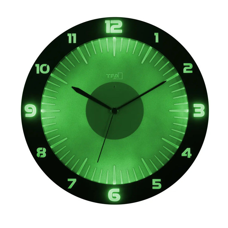 TFA Funk-Wanduhr LUMOCLOCK 60.3553.10 grau mit Lichtsensor und USB-C - 4009816040787