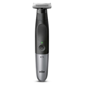 B-Ware Braun Körperhaartrimmer Trimmer ganzer Körper schwarz wasserdicht 6 Aufsätze