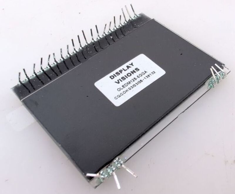 DISPLAY VISIONS OLED-Display Grafik-OLED 128x64 Pixel 55x43mm Schutzglas gelb - 2050006563953
