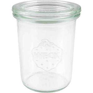 B-Ware Weck Glas Sturzglas Einmachglas Mini 160 ml Deckel Ohne Ringe 12er-Karton