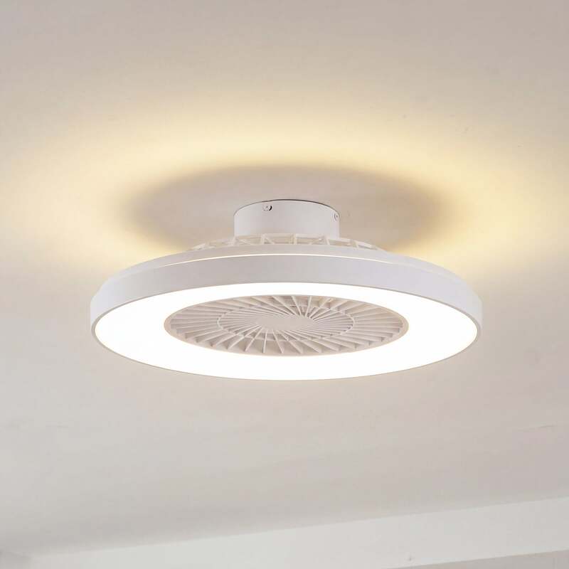 Lindby Deckenventilator Teleo LED Smart Home Tuya App weiß Ø58cm Fernbedienung - 4255830911736