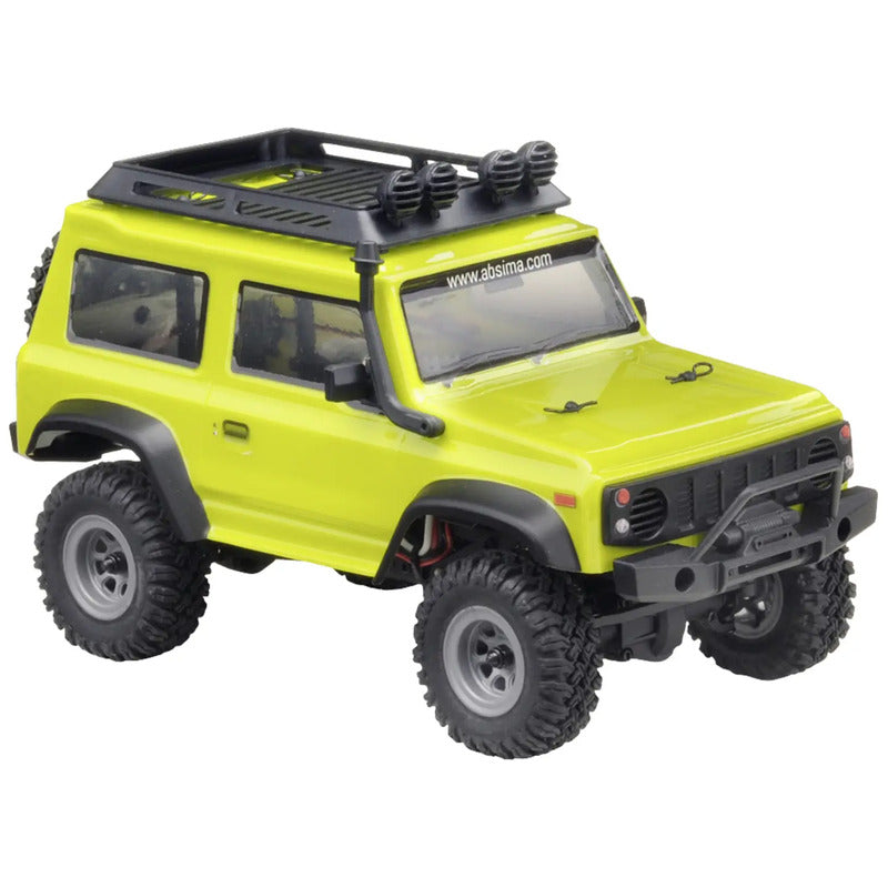 Absima 1:24 Micro Crawler Jimny Yellow 4WD RTR RC Modellauto 45 Min Fahrzeit - 4250650954161