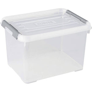 2x B-Ware Curver HANDY+ Box Aufbewahrungsbehälter Kunststoffbox 20L transparent 2x