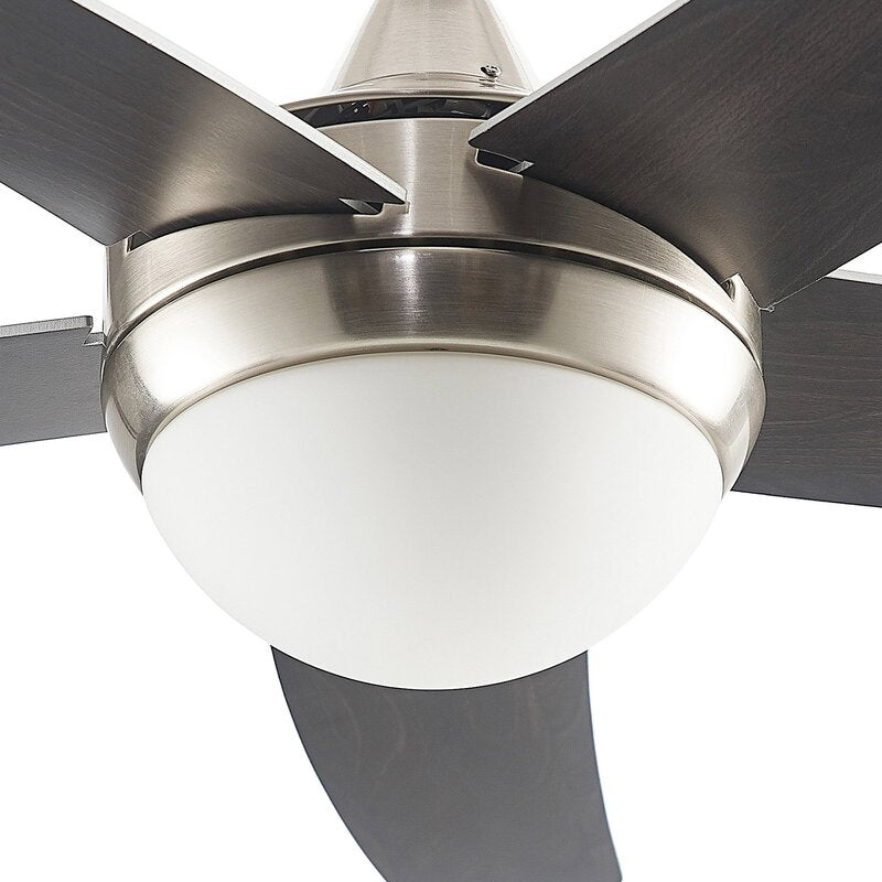Lindby Deckenventilator Auraya mit Licht leise Stahl für Räume bis 8 m² - 4251911789164