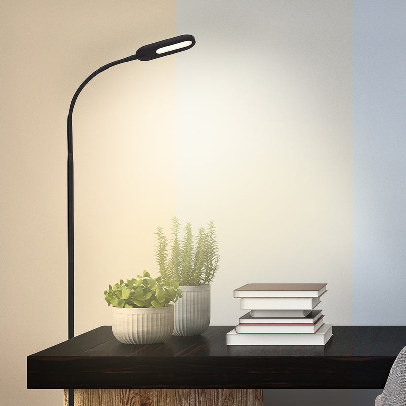 Briloner Stehleuchte dimmbar Office Step LED Lampe schwarz 158,6cm drehbar - 4002707365686