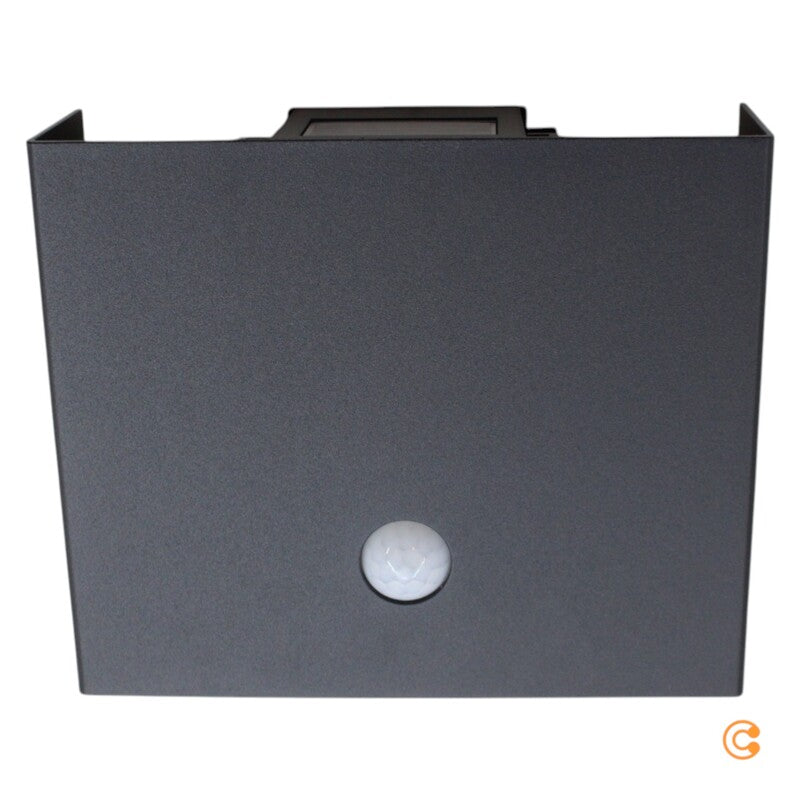 JUST LIGHT Aussenleuchte Wandleuchte LED Sensorlampe Akku schwarz Aluminium USB - 4043689001650